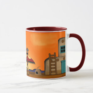 Sonnenuntergang-Pueblo Tasse