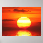 Sonnenuntergang Reflection Poster (Vorne)