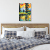 Sonnenuntergang Reflektion Lebhafte Landschaft Imp Leinwanddruck (Insitu (Schlafzimmer))