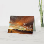 Sonnenuntergang Reflektion mit tiefem Beileid Karte (Vorderseite)