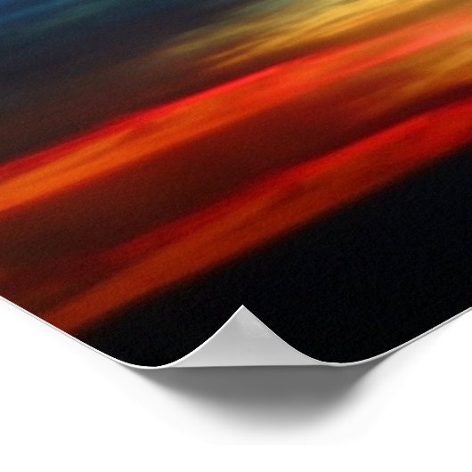 Sonnenuntergang Regenbogen 8x12 Poster (Ecke)