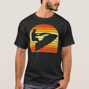 Sonnenuntergang Retro Jet Ski Jet Wassersport T-Shirt