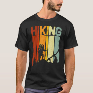 Sonnenuntergang Retro Vintage Natur Wandern T-Shirt