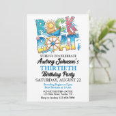 Sonnenuntergang Rodelbahn auf dem Boot Geburtstag Einladung (Stehend Vorderseite)