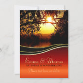 Sonnenuntergang Romantische Verlobung / Einladung (Vorderseite)