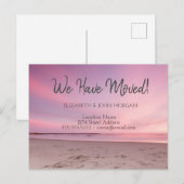 Sonnenuntergang Rosa Bewegung Ankündigungspostkarte (Vorne/Hinten)