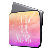 Sonnenuntergang Rosa Folge deinem Traumangebot Lap Laptopschutzhülle (Vorderseite Links)