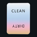 Sonnenuntergang Rosa Orangefarbene Geschirrspülmas Magnet<br><div class="desc">Moderne,  stilvolle Rosa-Orangengeschirrspüler Sauberes Magnet für die Anzeige von Geschirr in der Zuhause-Küche.</div>