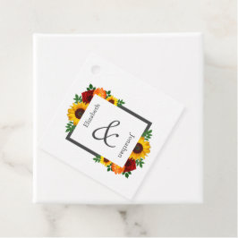 Sonnenuntergang Rose Blumenblume Hochzeit Geschenkanhänger