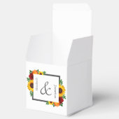 Sonnenuntergang Rose Blumenblume Hochzeit Geschenkschachtel (Geöffnet)