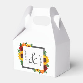 Sonnenuntergang Rose Blumenblume Hochzeit Geschenkschachtel