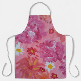 Sonnenuntergang Rose Blumenkohl Schürze