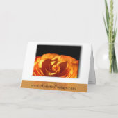 Sonnenuntergang Rose Hochzeitkarte Einladung (Rückseite)