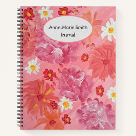 Sonnenuntergang-Rose Personalisiertes Notebook Notizblock