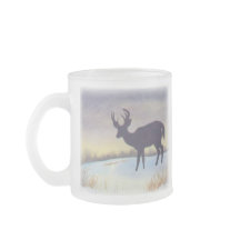 Sonnenuntergang-Rotwild-Entwurf