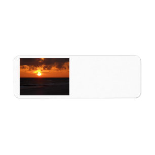 Sonnenuntergang-Rücksendeadressen-Aufkleber