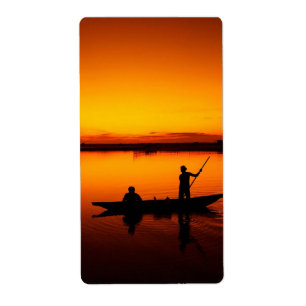 Sonnenuntergang, Ruderboot Silhouette-16497