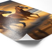 Sonnenuntergang Ruhe mit dem Paar von Küstentöcher Fotodruck (Ecke)