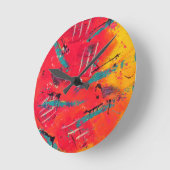 Sonnenuntergang Runde Wanduhr (Winkel)