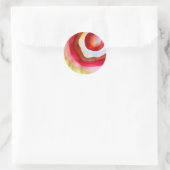 Sonnenuntergang Runder Aufkleber (Tasche)