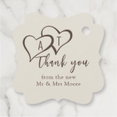 Sonnenuntergang Rustic Beach Bar Wedding Geschenkanhänger (Rückseite)