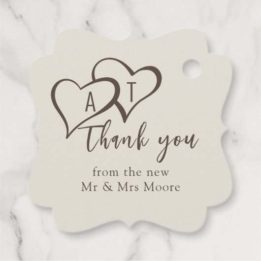 Sonnenuntergang Rustic Beach Bar Wedding Geschenkanhänger (Rückseite)