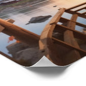 Sonnenuntergang Sakura Tree mit schöner asiatische Poster (Ecke)