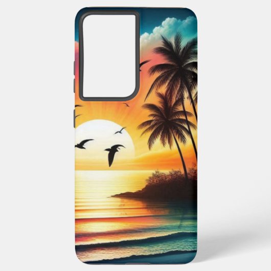 Sonnenuntergang Samsung Galaxy Hülle (Rückseite)