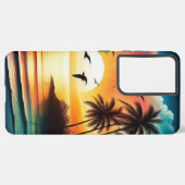 Sonnenuntergang Samsung Galaxy Hülle (Linke Seite)