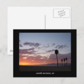 Sonnenuntergang: Santa monica, ca. Postkarte (Vorne/Hinten)