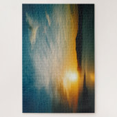 Sonnenuntergang Santorin, Griechenland 1014-pc Puzzle (Vertikal)