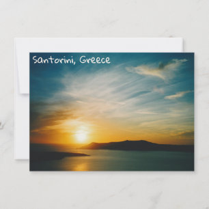 Sonnenuntergang Santorin, Griechenland-Karte