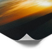 Sonnenuntergang Santorin, Griechenland Poster (Ecke)