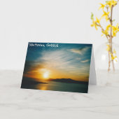 Sonnenuntergang Santorini, Griechenland Karte (Gelbe Blume)
