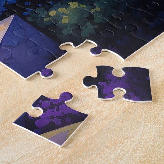 Sonnenuntergang Santorini Insel Illustration | Rei Puzzle (Seite)