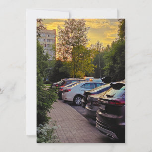 Sonnenuntergang Save the Date - individuell einste