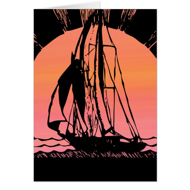 Sonnenuntergang-Schiff (Vorne)