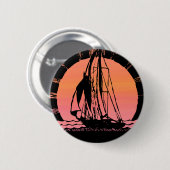 Sonnenuntergang-Schiff Button (Vorne & Hinten)