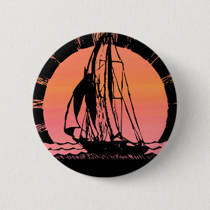 Sonnenuntergang-Schiff Button