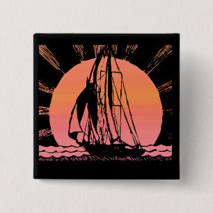 Sonnenuntergang-Schiff Button