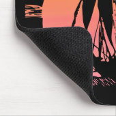 Sonnenuntergang-Schiff Mousepad (Ecke)