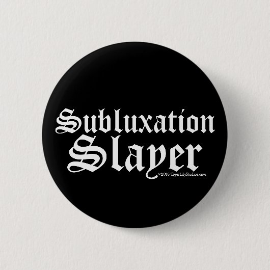 Sonnenuntergang Schinder Chiropraktor Chiropraktik Button (Vorderseite)