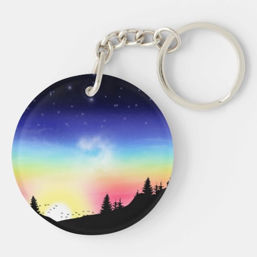 Sonnenuntergang Schlüsselanhänger (Rückseite)