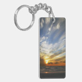 Sonnenuntergang-Schlüsselanhänger doppelseitig Schlüsselanhänger (Vorderseite links)