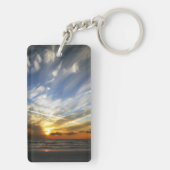 Sonnenuntergang-Schlüsselanhänger doppelseitig Schlüsselanhänger (Rückseite)