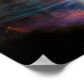 Sonnenuntergang Schönheit im Gebirge Poster (Ecke)