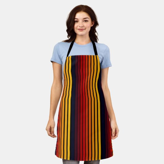 Sonnenuntergang Schürze (Getragen)