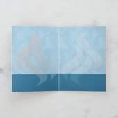 Sonnenuntergang-Schwan Karte (Innenseite)