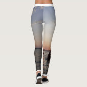 Sonnenuntergang Schwimmbäder Leggings für Frauen (Rückseite)