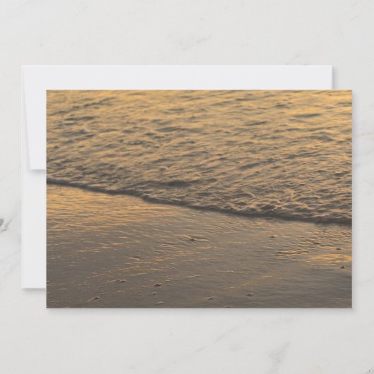 Sonnenuntergang, Seashell, Balloons, Weinvorrat Einladung (Rückseite)